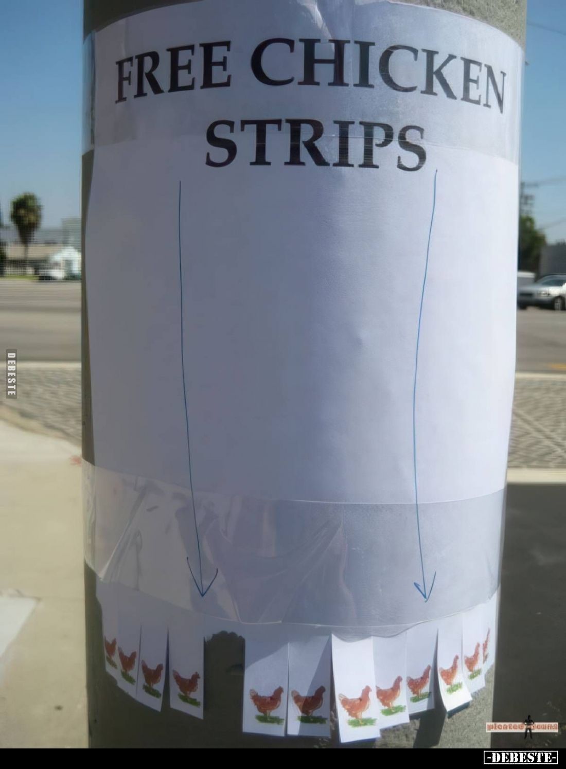 FREE CHICKEN STRIPS