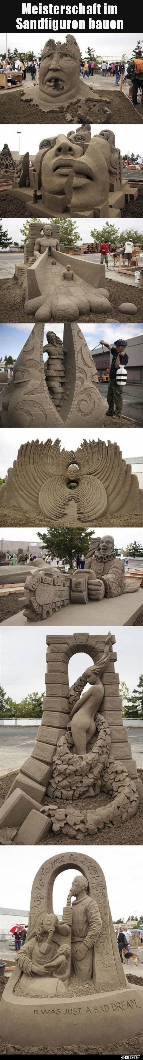 Meisterschaft im Sandfiguren bauen.. - Lustige Bilder | DEBESTE.de