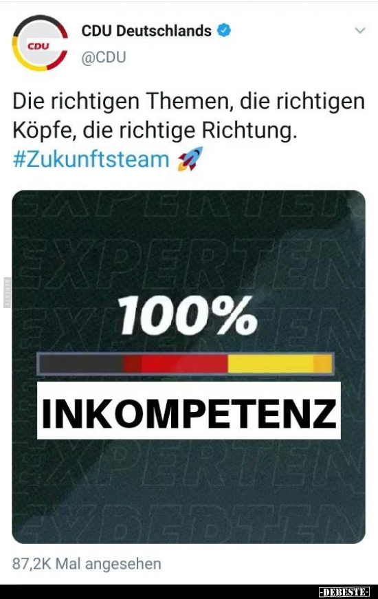 Die richtigen Themen, die richtigen Köpfe, die richtige..