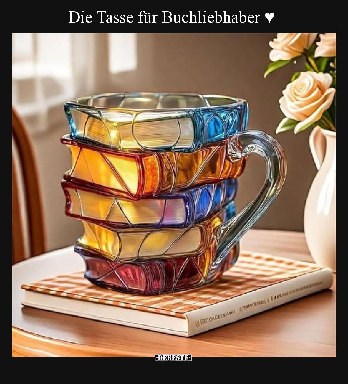 Die Tasse für Buchliebhaber