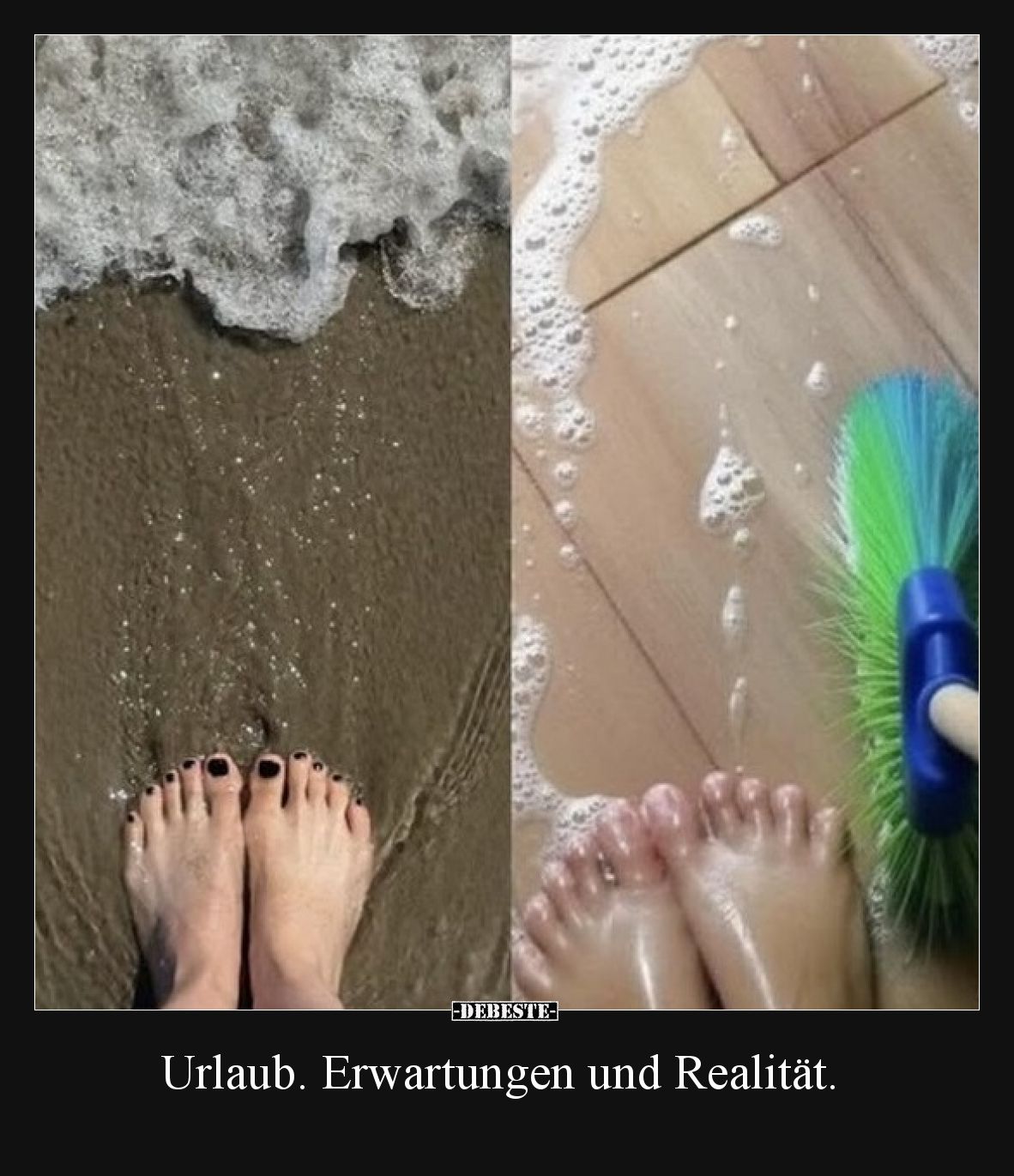 Urlaub. Erwartungen und Realität