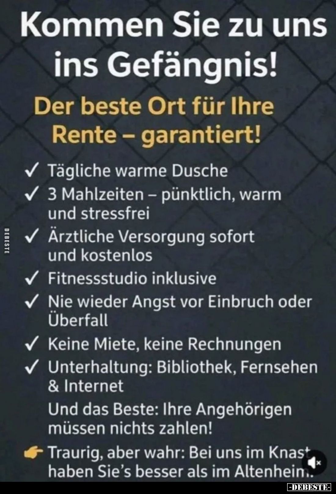 Kommen Sie zu uns ins Gefängnis!.. - Lustige Bilder | DEBESTE.de
