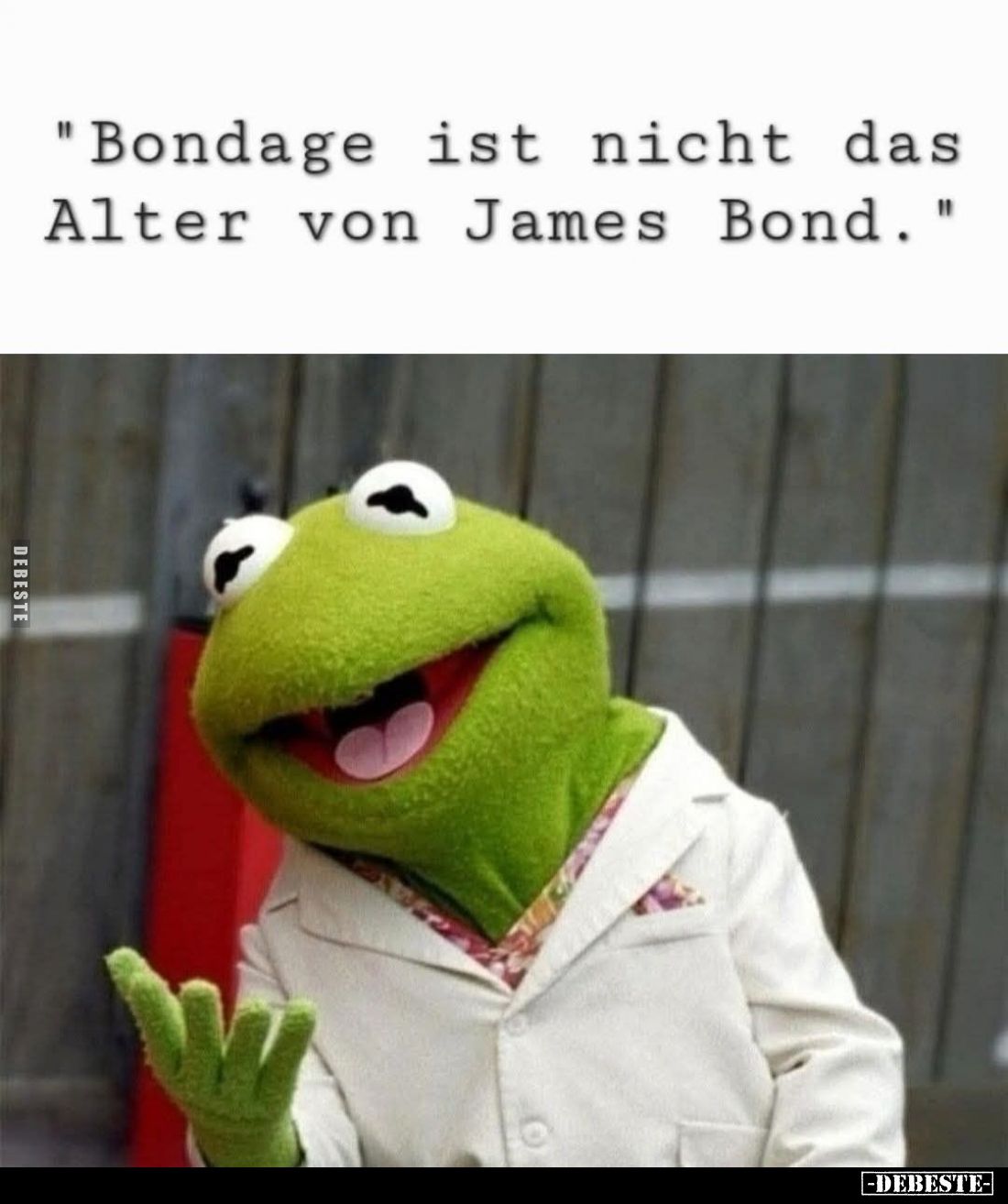 "Bondage ist nicht das Alter von James Bond."