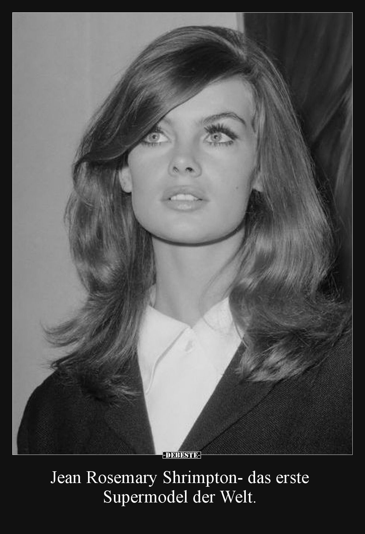 Jean Rosemary Shrimpton- das erste Supermodel der Welt... - Lustige Bilder | DEBESTE.de
