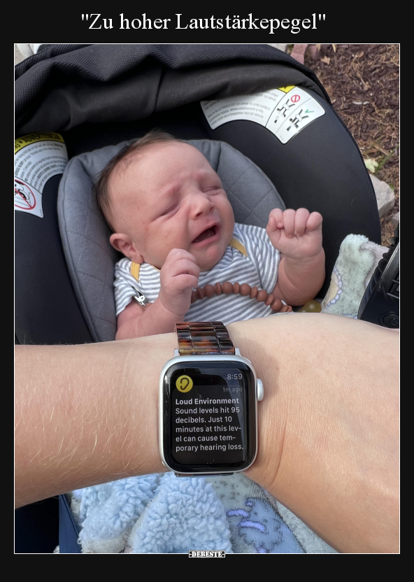 Zu hoher Lautstärkepegel