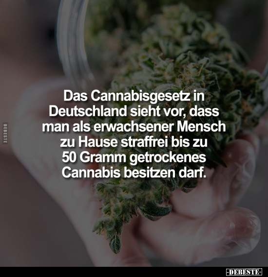 Das Cannabisgesetz in Deutschland sieht vor, dass man als.. - Lustige Bilder | DEBESTE.de
