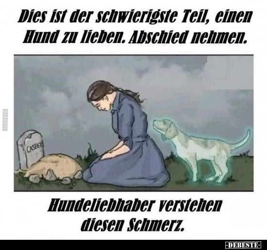 Dies ist der schwierigste Teil, einen Hund zu lieben... - Lustige Bilder | DEBESTE.de