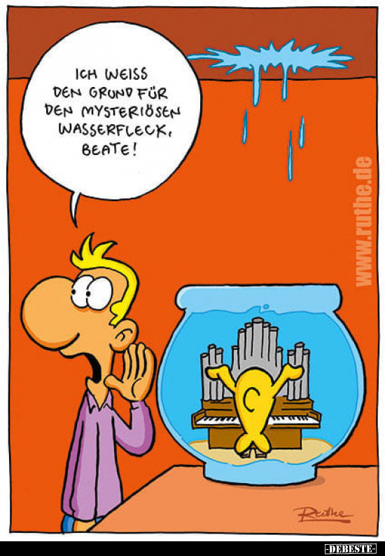 Ich weiss den Grund für den mysteriösen Wasserfleck, Beate!