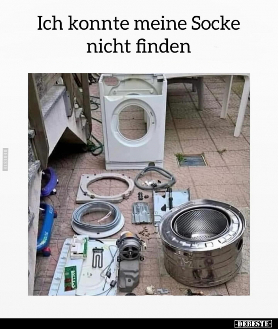 Ich konnte meine Socke nicht finden.. - Lustige Bilder | DEBESTE.de