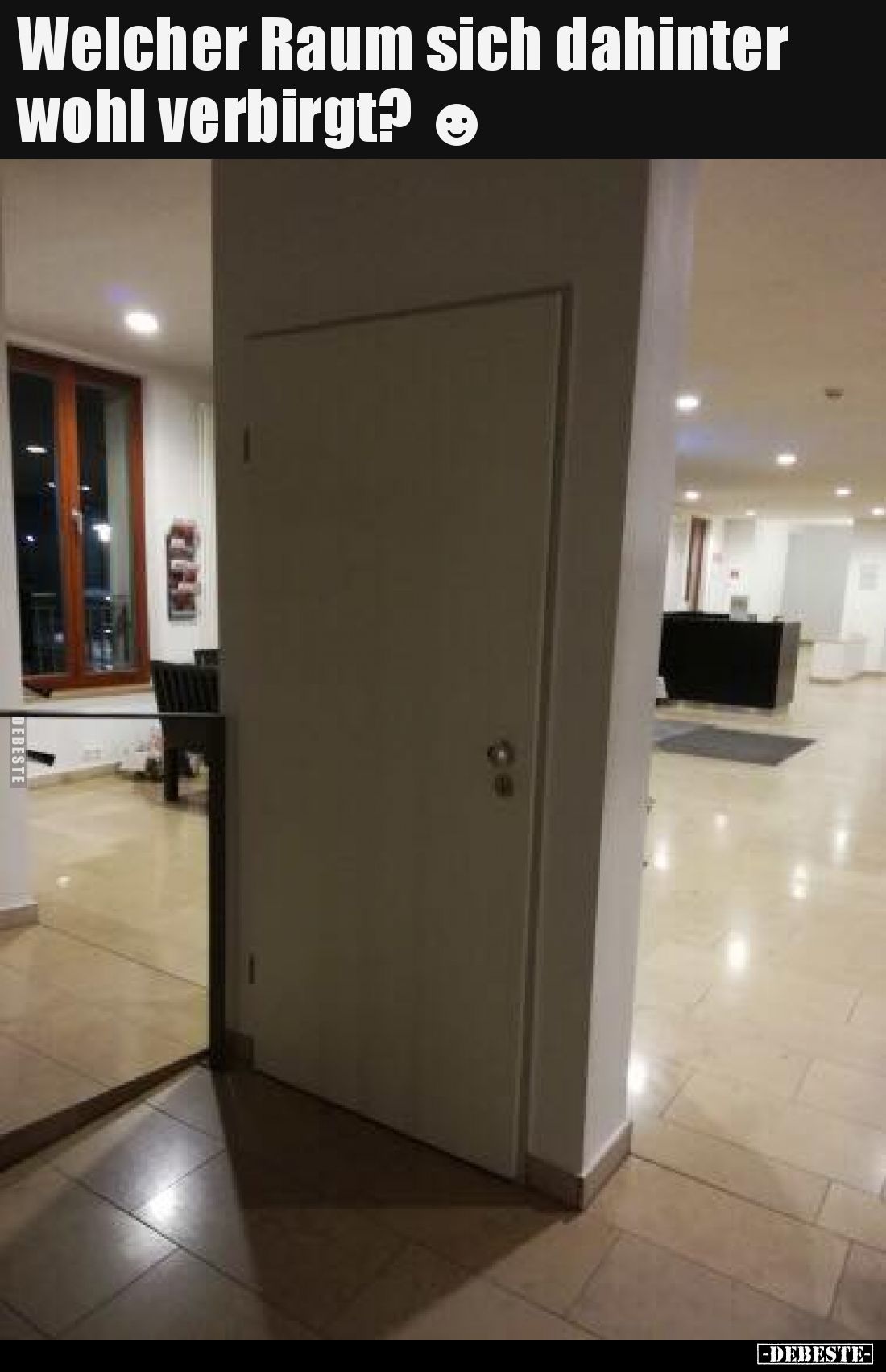 Welcher Raum sich dahinter wohl verbirgt?