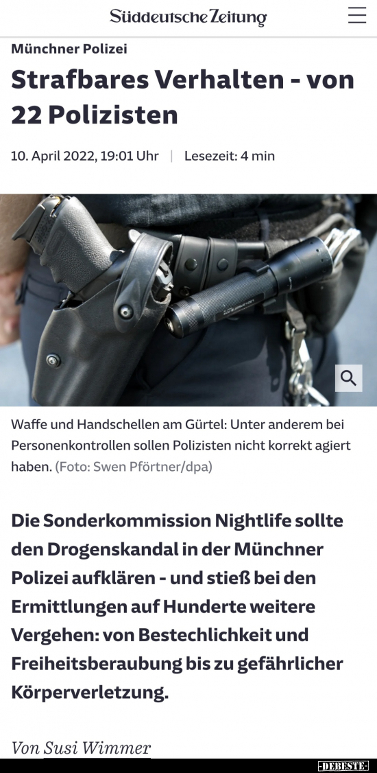 Strafbares Verhalten - von 22 Polizisten.. - Lustige Bilder | DEBESTE.de