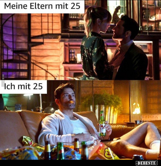 Meine Eltern mit 25 / Ich mit 25..
