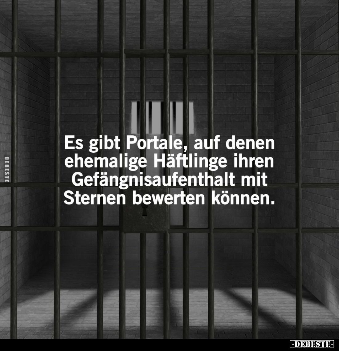 Es gibt Portale, auf denen ehemalige Häftlinge ihren Gefängnisaufenthalt mit Sternen bewerten können.