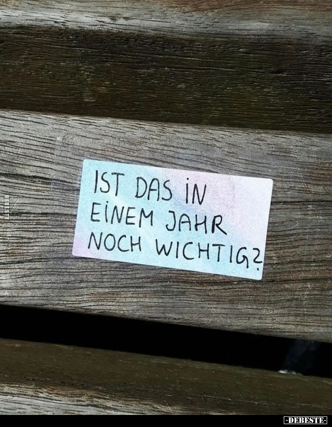 Ist das in einem Jahr noch wichtig?