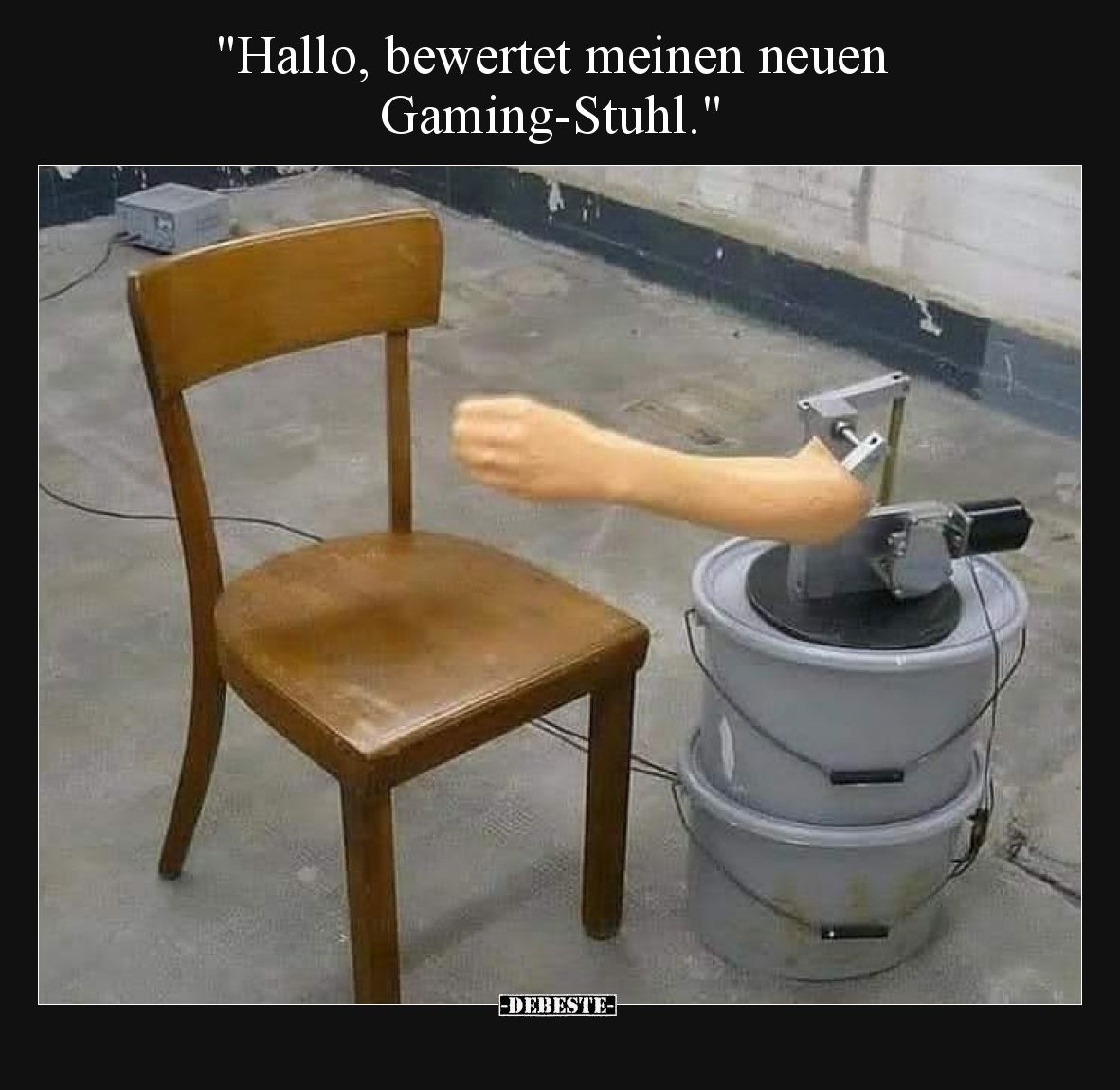 Hallo, bewertet meinen neuen Gaming-Stuhl.