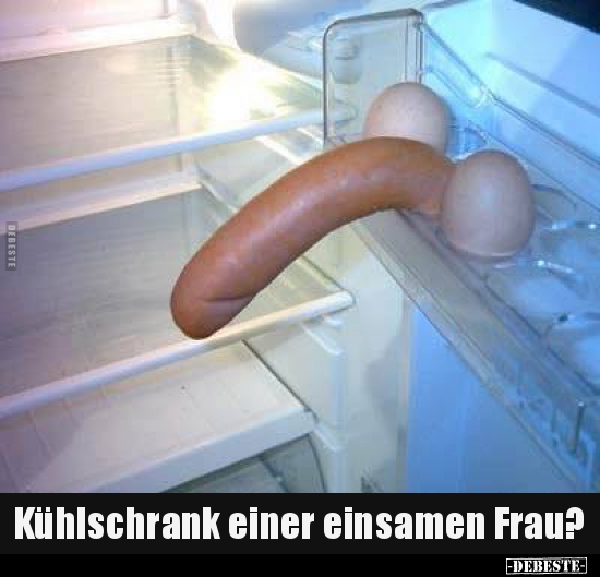 Kühlschrank einer einsamen Frau?..