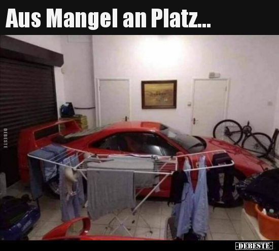 Aus Mangel an Platz... - Lustige Bilder | DEBESTE.de