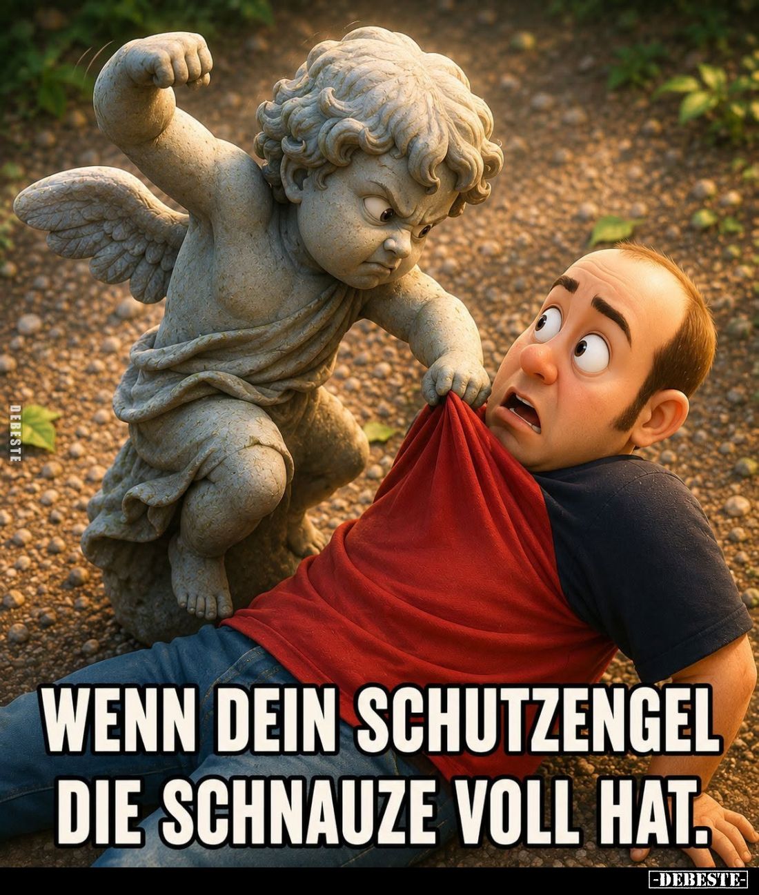 Wenn dein Schutzengel die Schnauze voll hat.
