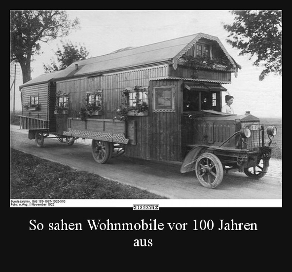 So sahen Wohnmobile vor 100 Jahren aus.. - Lustige Bilder | DEBESTE.de