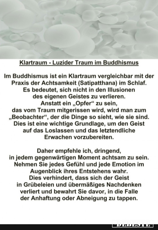 Klartraum - Luzider Traum im Buddhismus - Lustige Bilder | DEBESTE.de