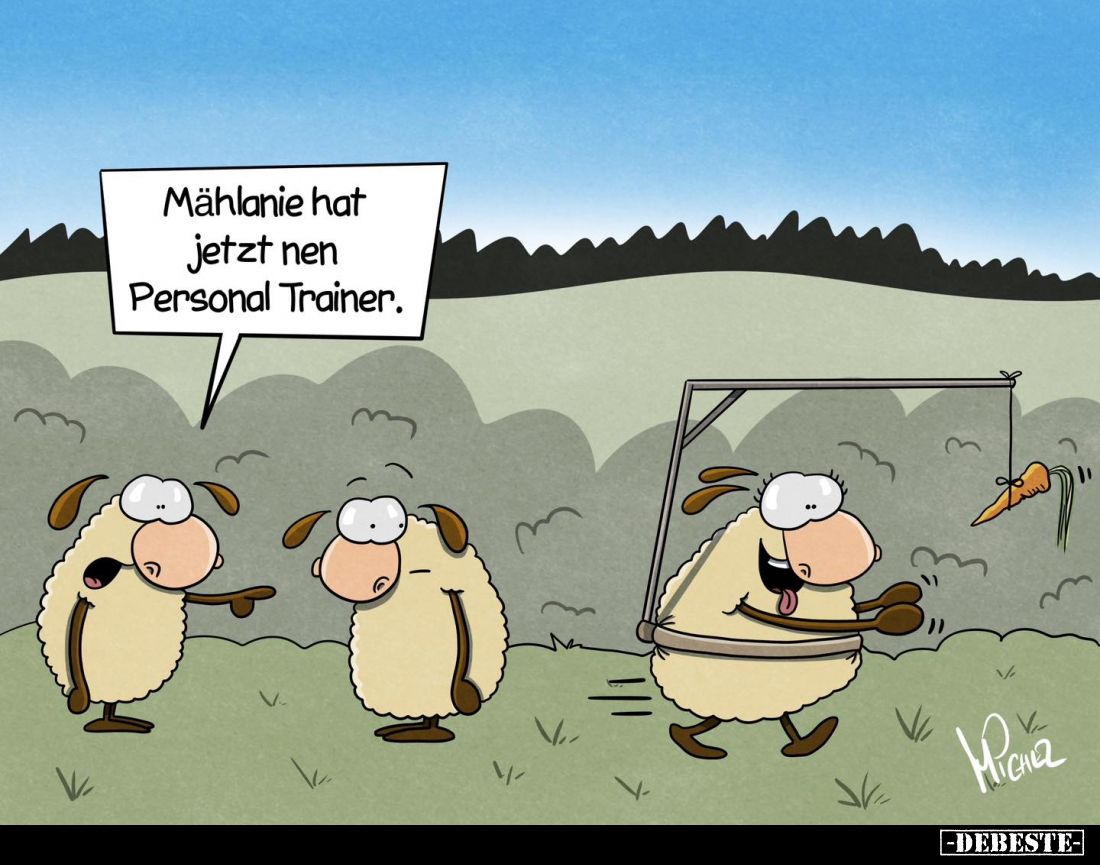Mählanie hat jetzt nen Personal Trainer.