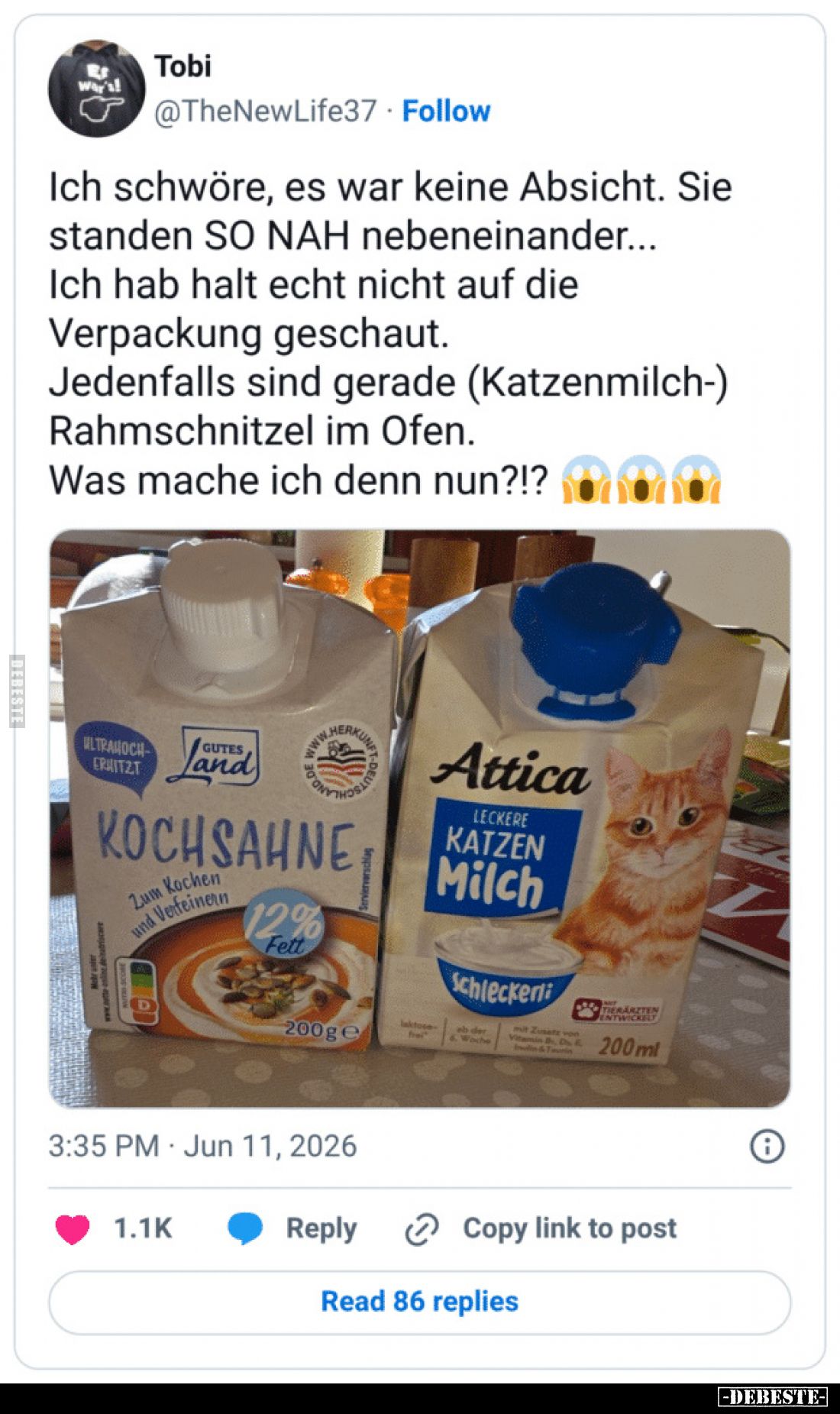 Ich schwöre, es war keine Absicht. Sie standen SO NAH nebeneinander...
Ich hab halt echt nicht auf die Verpackung geschaut.
...