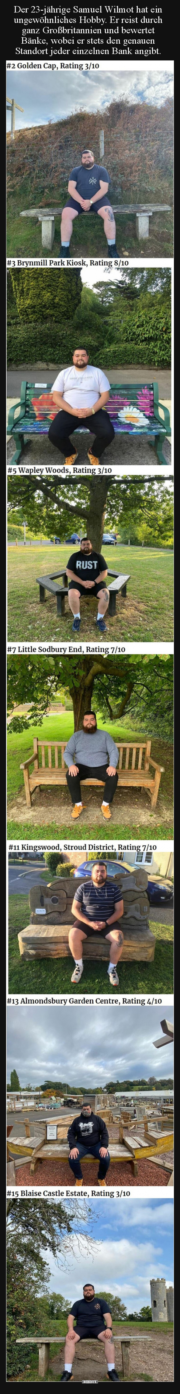 Der 23-jährige Samuel Wilmot hat ein ungewöhnliches Hobby...