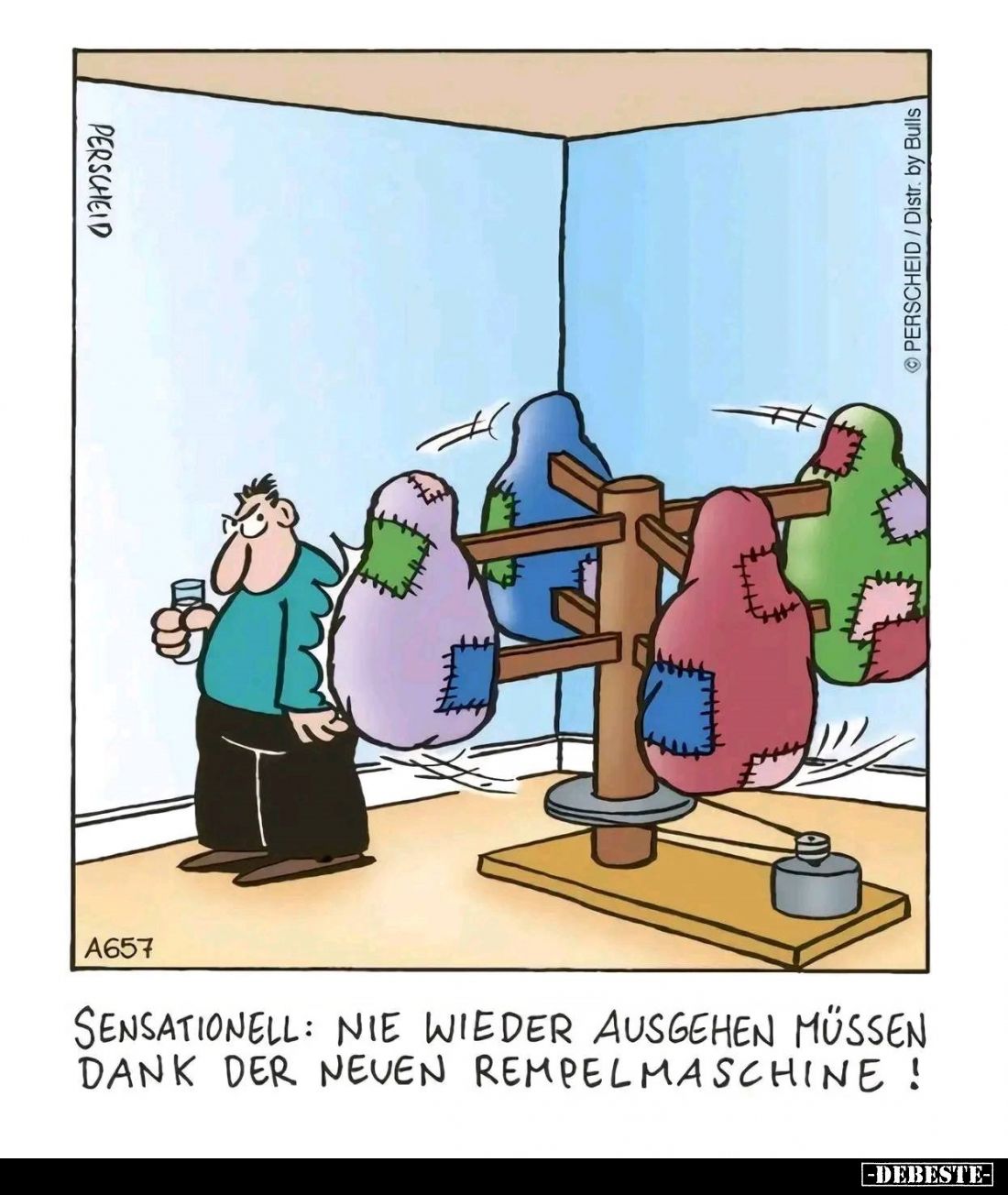 Sensationell: Nie wieder ausgehen müssen dank der neuen Rempelmaschine!