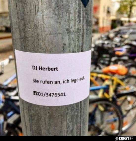 DJ Herbert...  - Lustige Bilder | DEBESTE.de
