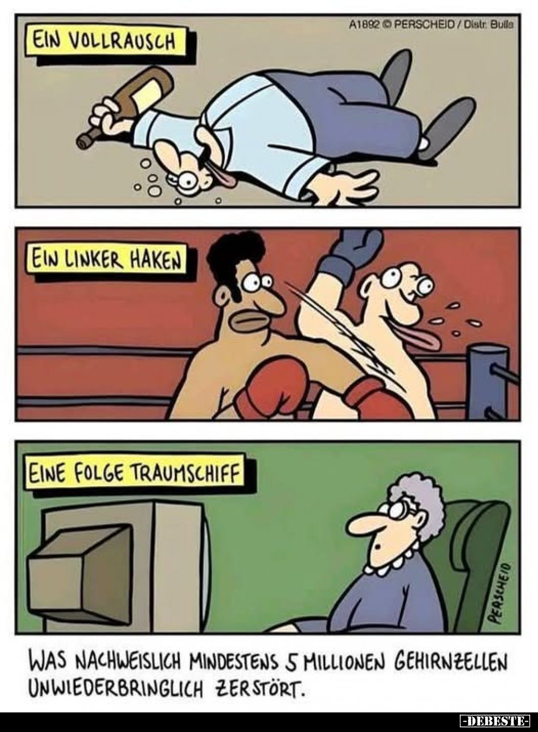 Ein Vollrausch. Ein linker Haken. Eine Folge Traumschiff.. - Lustige Bilder | DEBESTE.de