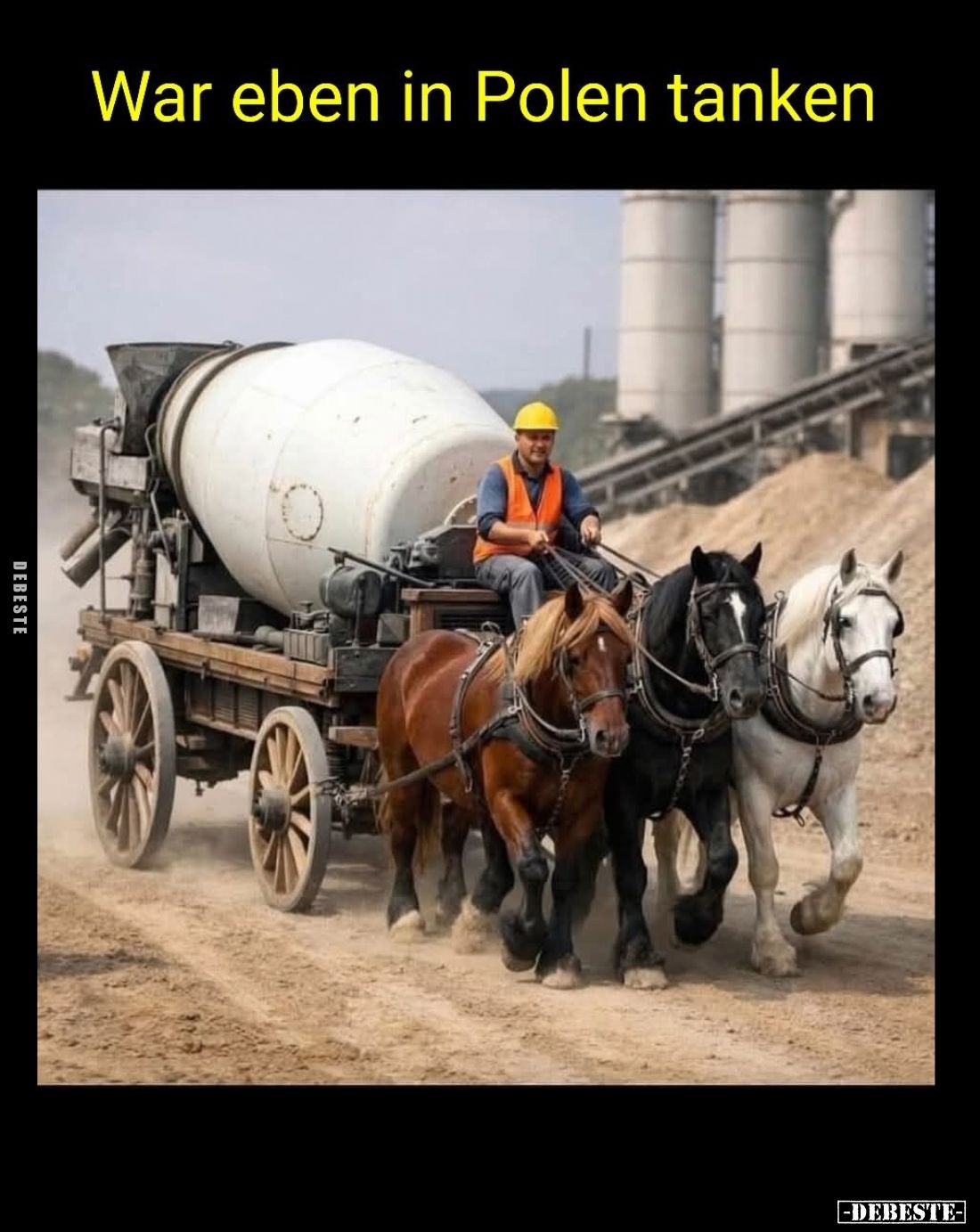 War eben in Polen tanken.
