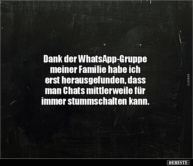 Dank der WhatsApp-Gruppe meiner Familie habe ich erst.. - Lustige Bilder | DEBESTE.de