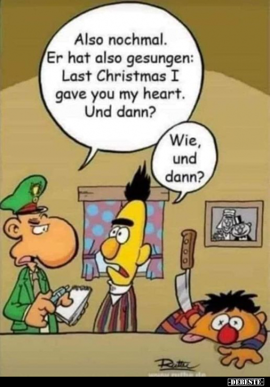Also nochmal. Er hat also gesungen: Last Christmas I gave.. - Lustige Bilder | DEBESTE.de