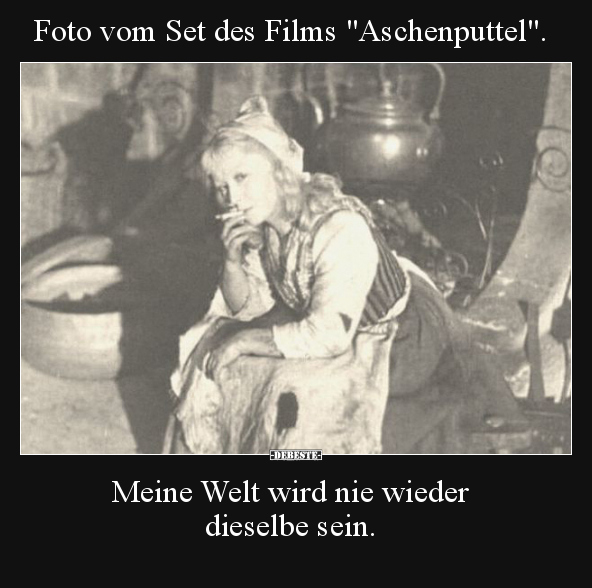 Foto vom Set des Films "Aschenputtel".. - Lustige Bilder | DEBESTE.de