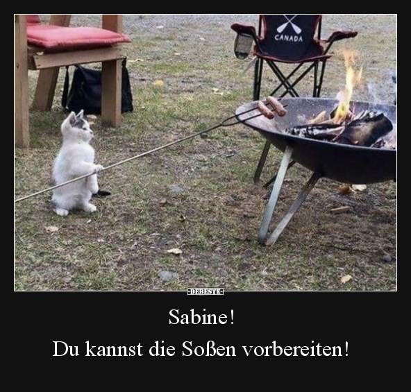 Sabine! Du kannst die Soßen vorbereiten!.. - Lustige Bilder | DEBESTE.de