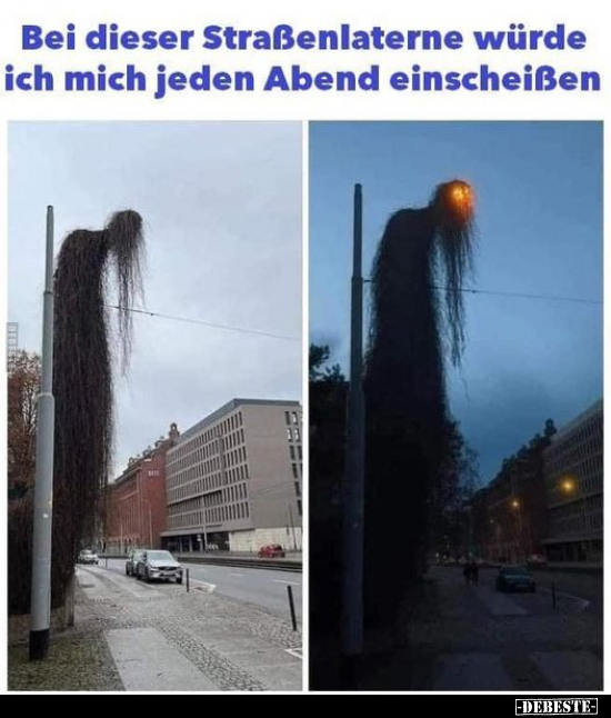 Bei dieser Straßenlaterne würde ich mich jeden Abend... - Lustige Bilder | DEBESTE.de