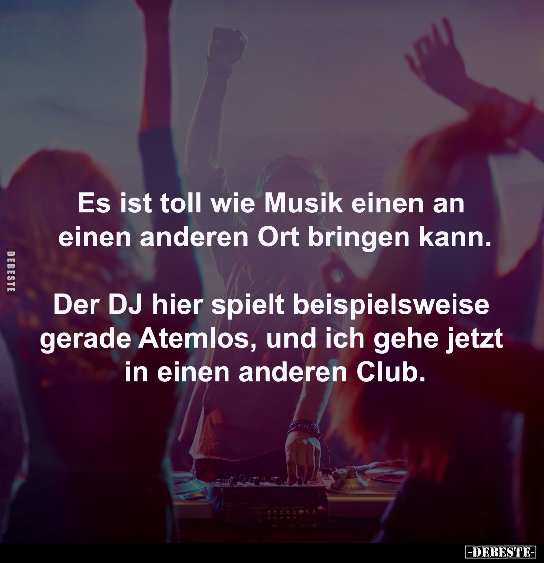 Es ist toll wie Musik einen an einen anderen Ort bringen.. - Lustige Bilder | DEBESTE.de