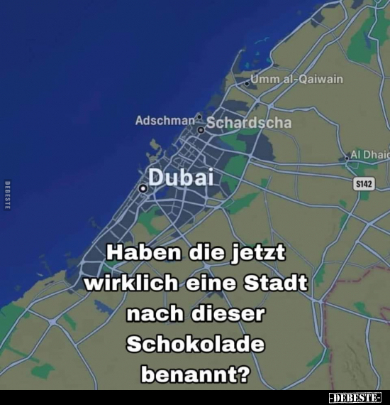 Haben die jetzt wirklich eine Stadt nach dieser Schokolade.. - Lustige Bilder | DEBESTE.de