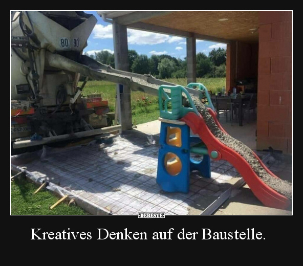 Kreatives Denken auf der Baustelle... - Lustige Bilder | DEBESTE.de