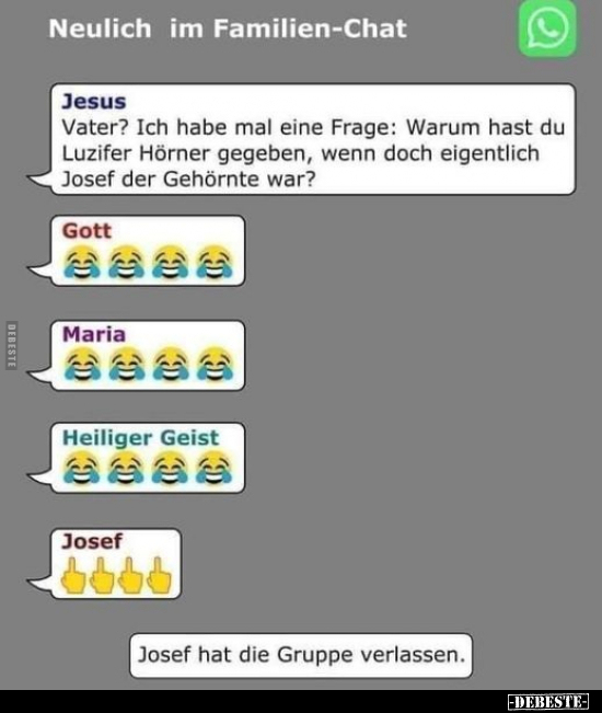 Neulich im Familien-Chat.. - Lustige Bilder | DEBESTE.de