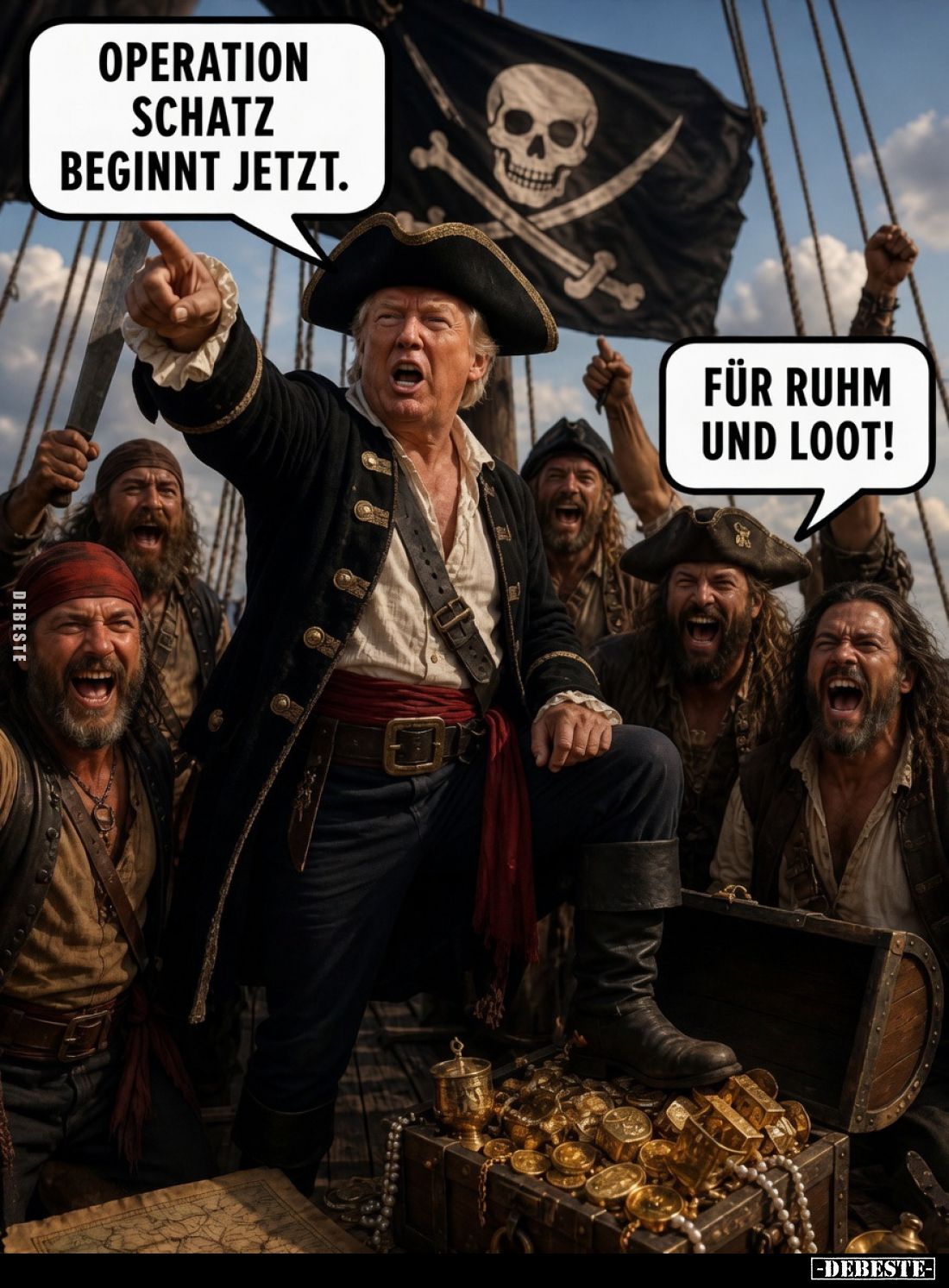 Operation Schatz beginnt jetzt.
Für Ruhm und Loot!