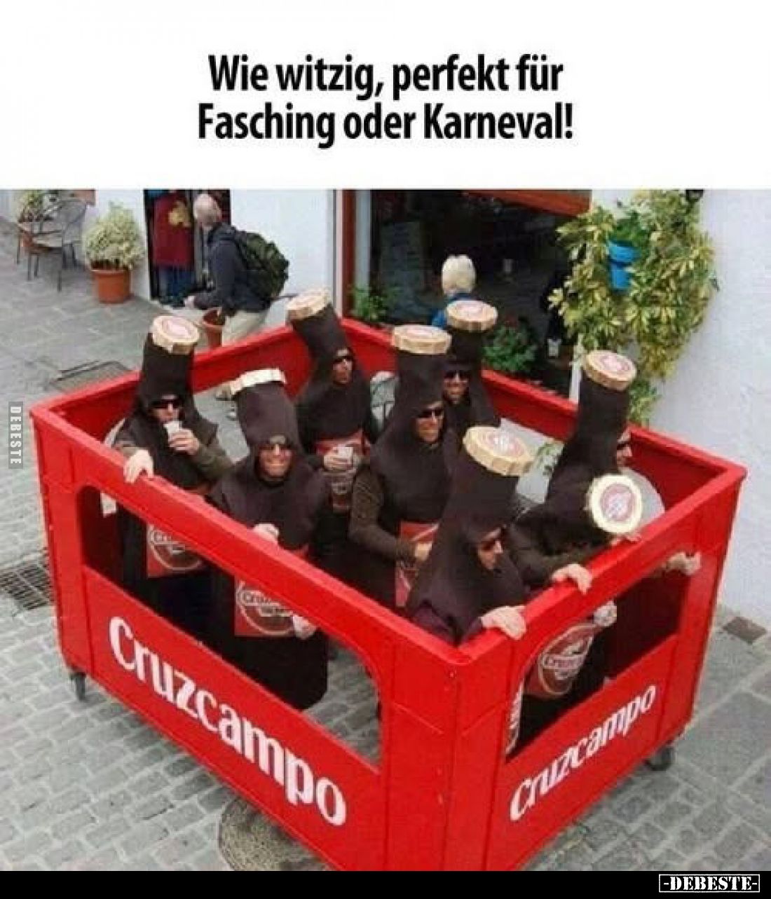 Wie witzig, perfekt für Fasching oder Karneval!
