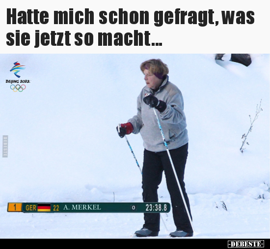 Hatte mich schon gefragt, was sie jetzt so macht...