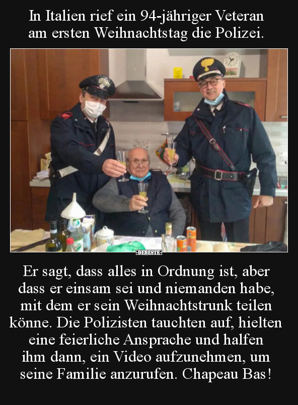 In Italien rief ein 94-jähriger Veteran am ersten.. - Lustige Bilder | DEBESTE.de