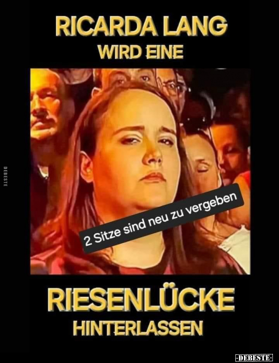 Ricarda Lang wird eine Riesenlücke hinterlassen.. - Lustige Bilder | DEBESTE.de