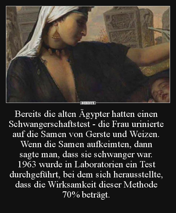 Bereits die alten Ägypter hatten einen..