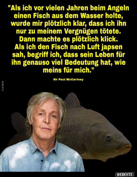 "Als ich vor vielen Jahren beim Angeln einen Fisch aus dem.." - Lustige Bilder | DEBESTE.de