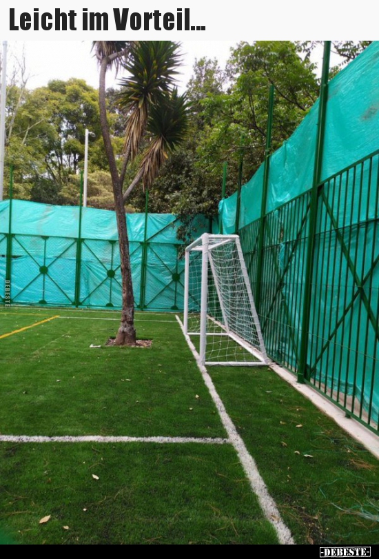 Leicht im Vorteil...