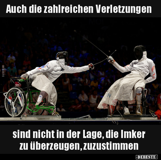 Auch die zahlreichen Verletzungen.. - Lustige Bilder | DEBESTE.de