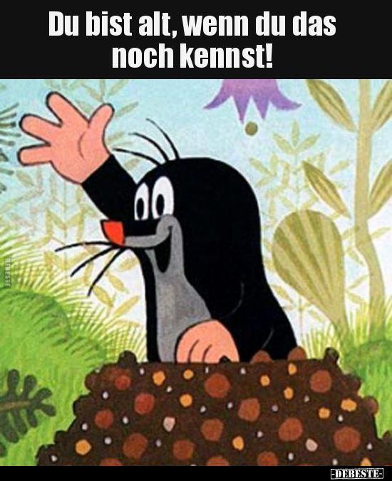 Du bist alt, wenn du das noch kennst!..